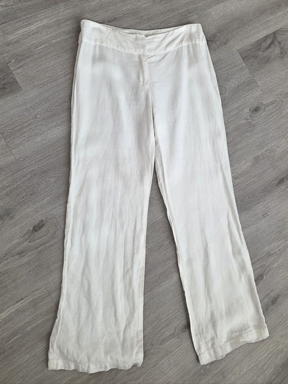 Eileen Fisher Linen Wide Leg Pants Size 10